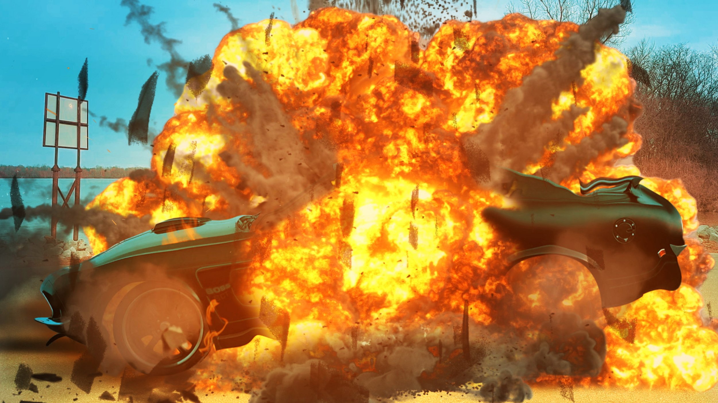 We Blew Up Ricochet's Mustang!
