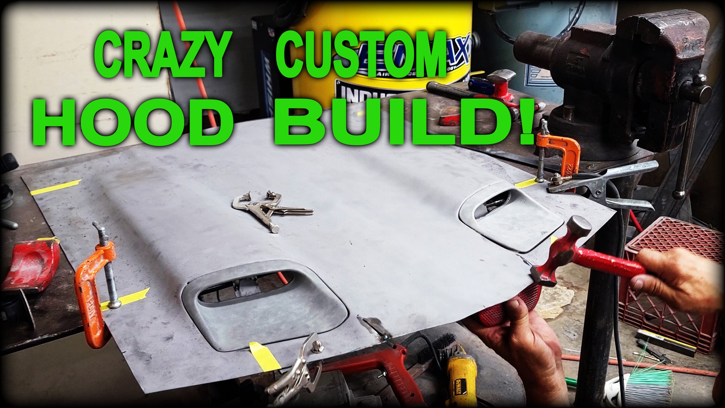 1968 GTO + 1969 Mustang + 2012 Mustang  = The FrankenBoss Hood!
